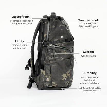DVRGE X50 Black Multicam® X-Pac® - LIMITED EDITION 36L Backpack